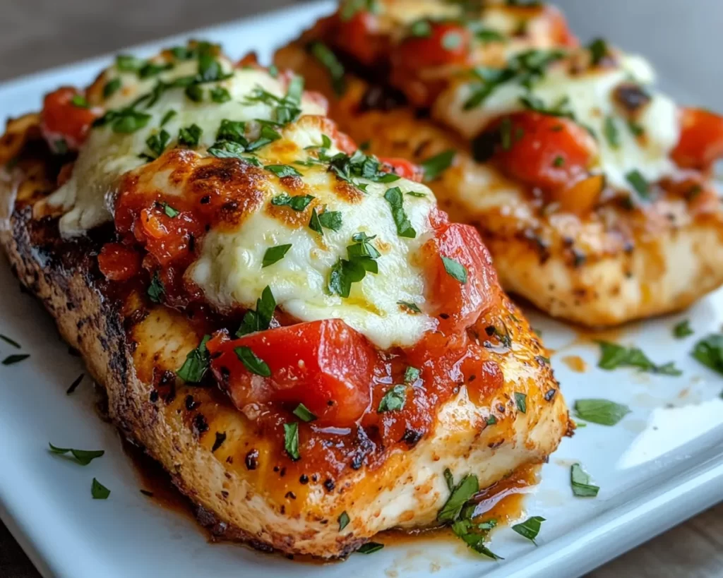 Chicken Breast Recipes: Baked Bruschetta Chicken With Mozzarella in 25 Minutes