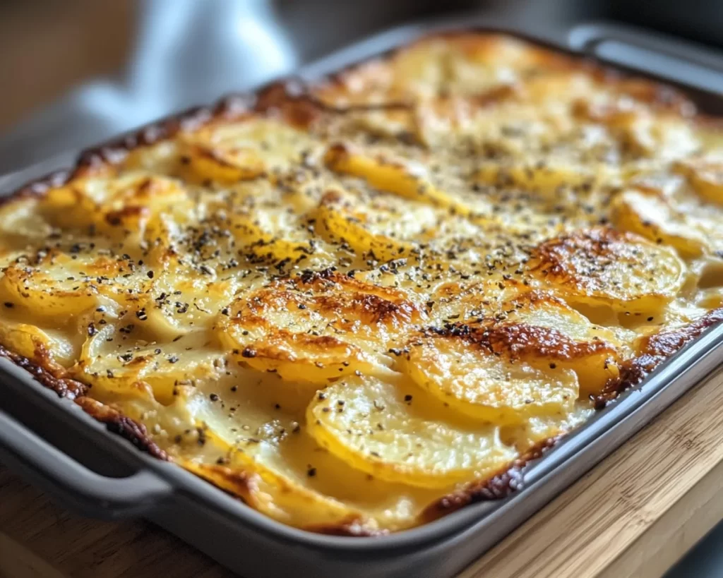 Scalloped Potatoes: Layered Ham and Swiss Scalloped Potatoes in 40 Minutes
