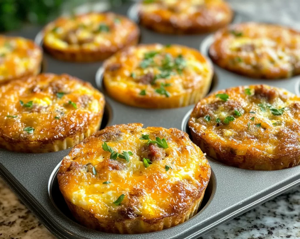 Breakfast Ideas: Meal Prep Egg Muffins With Sausage and Cheddar in 25 Minutes