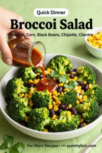 Broccoli Salad: Smoky Chipotle Broccoli Salad With Corn and Black Beans in 15 Minutes