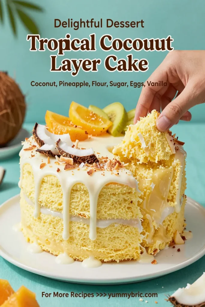 Tropical Coconut Layer Cake