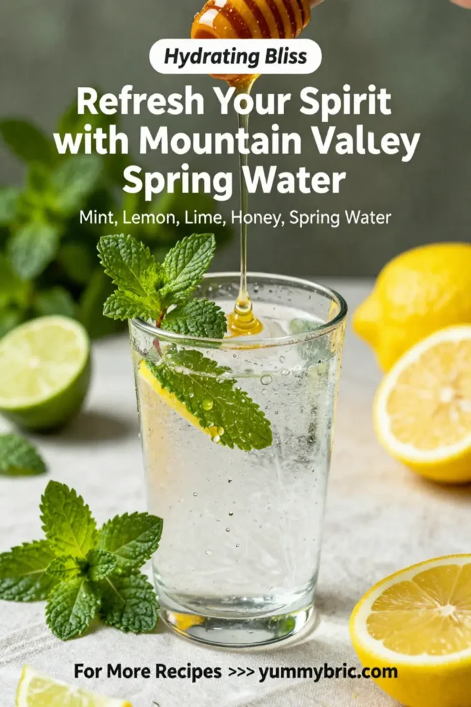 Refresh Your Spirit with Mountain Valley Spring Water