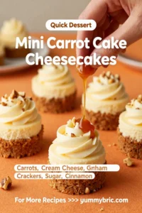 Carrot Cake Recipe: Mini Carrot Cake Cheesecakes With Graham Cracker Crust in 30 Minutes
