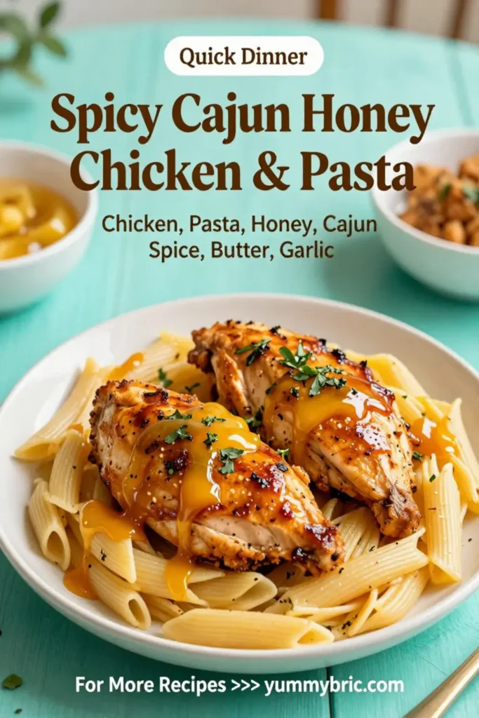 Spicy Cajun Honey Butter Chicken & Pasta