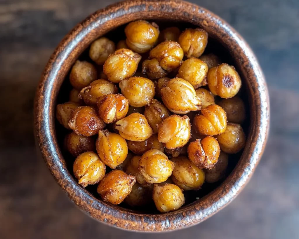 Healthy Snacks: Roasted Honey Cinnamon Chickpeas in 20 Minutes