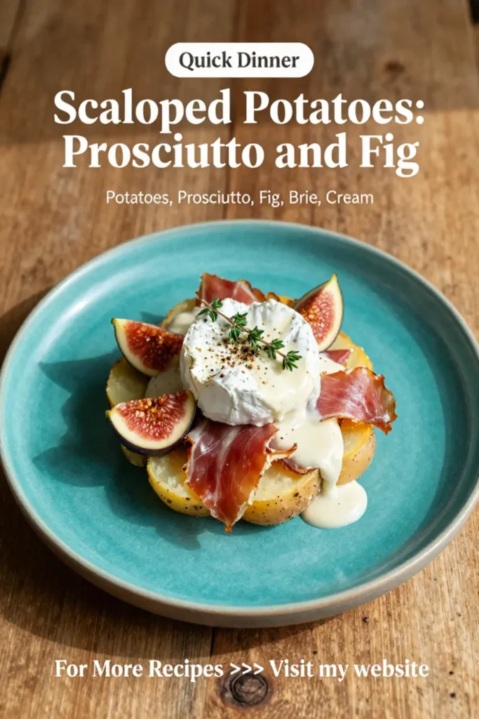 Scalloped Potatoes: Prosciutto and Fig Scalloped Potatoes With Brie in 40 Minutes