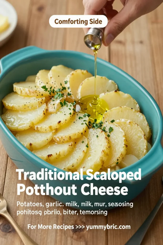 Traditional Scalloped Potatoes Without Cheese