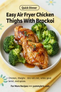 Easy Air Fryer Chicken Thighs With Broccoli