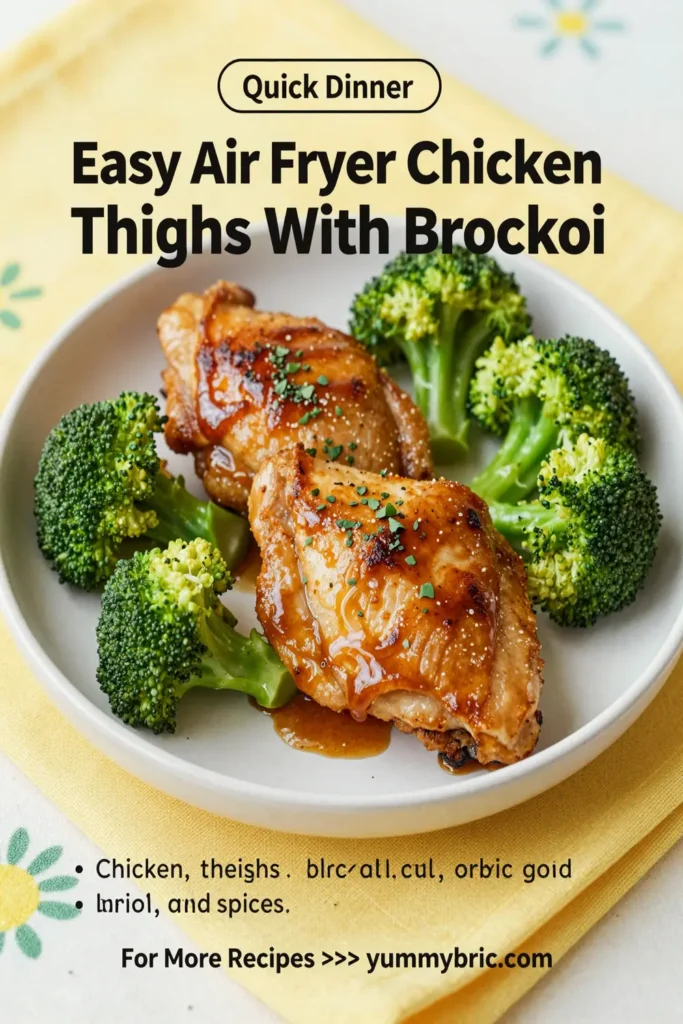 Easy Air Fryer Chicken Thighs With Broccoli