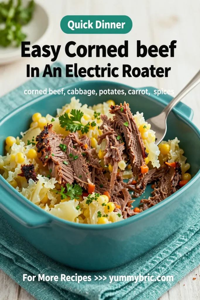 Easy Corned Beef And Cabbage In An Electric Roaster