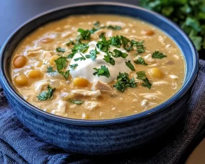 Crockpot Recipes: Crockpot White Chicken Chili With Cream Cheese in 10 Minutes Prep