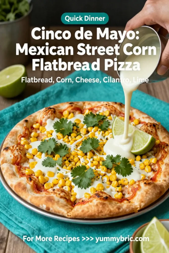 Cinco de Mayo: Mexican Street Corn Flatbread Pizza for Cinco de Mayo in 20 Minutes