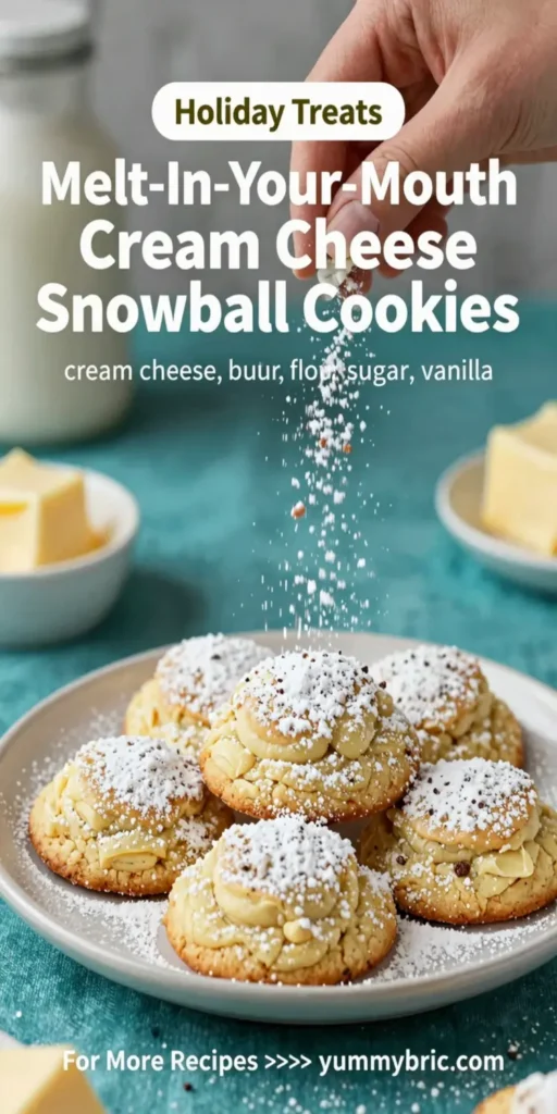 Melt-In-Your-Mouth Cream Cheese Snowball Cookies