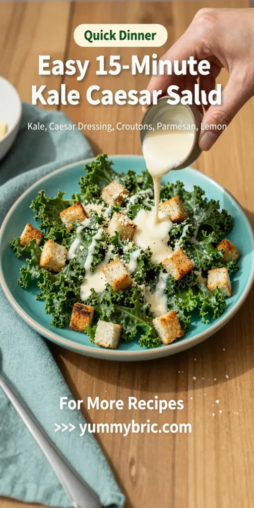 Easy 15-Minute Kale Caesar Salad
