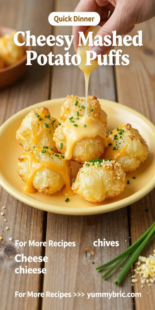 Cheesy Mashed Potato Puffs