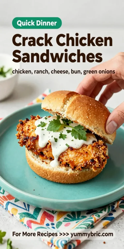 Crack Chicken Sandwiches
