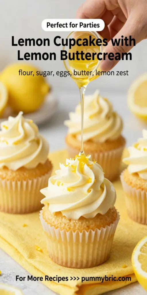 Lemon Cupcakes with Lemon Buttercream