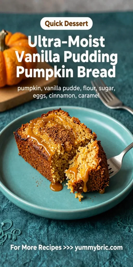 Ultra-Moist Vanilla Pudding Pumpkin Bread