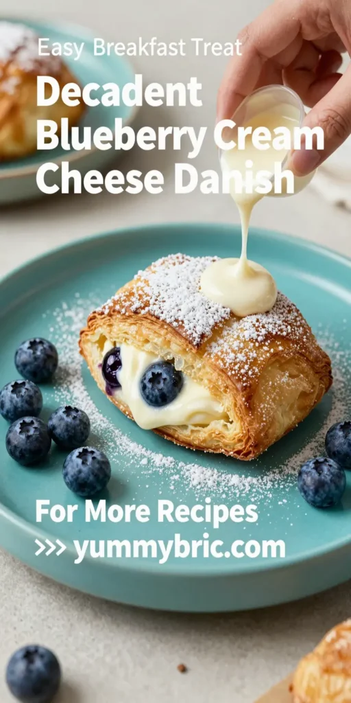 Decadent Blueberry Cream Cheese Danish