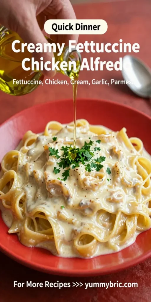 Creamy Fettuccine Chicken Alfredo