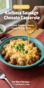 Kielbasa Sausage Cheesy Potato Casserole