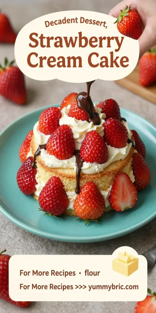 Strawberry Cream Cake