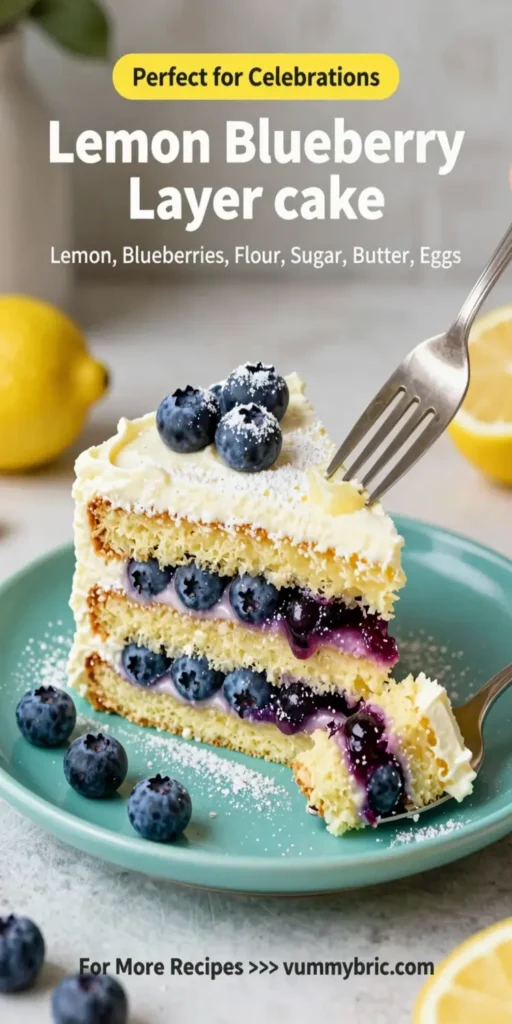 Lemon Blueberry Layer Cake