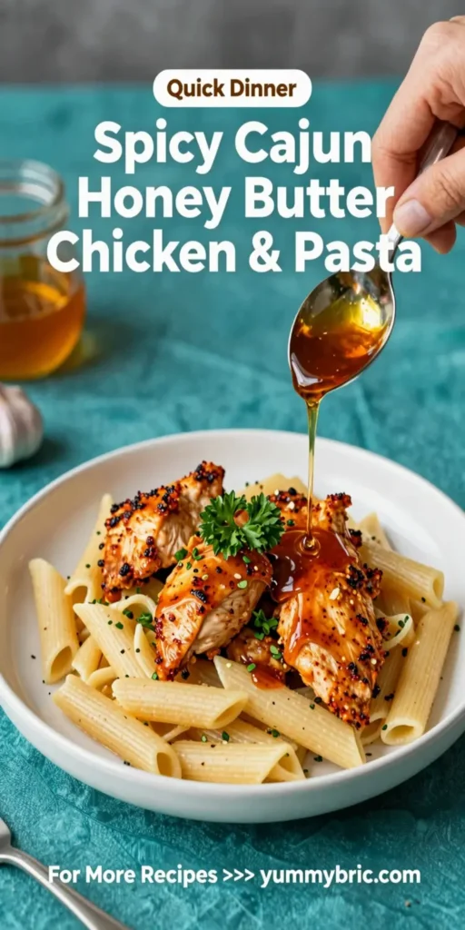 Spicy Cajun Honey Butter Chicken & Pasta