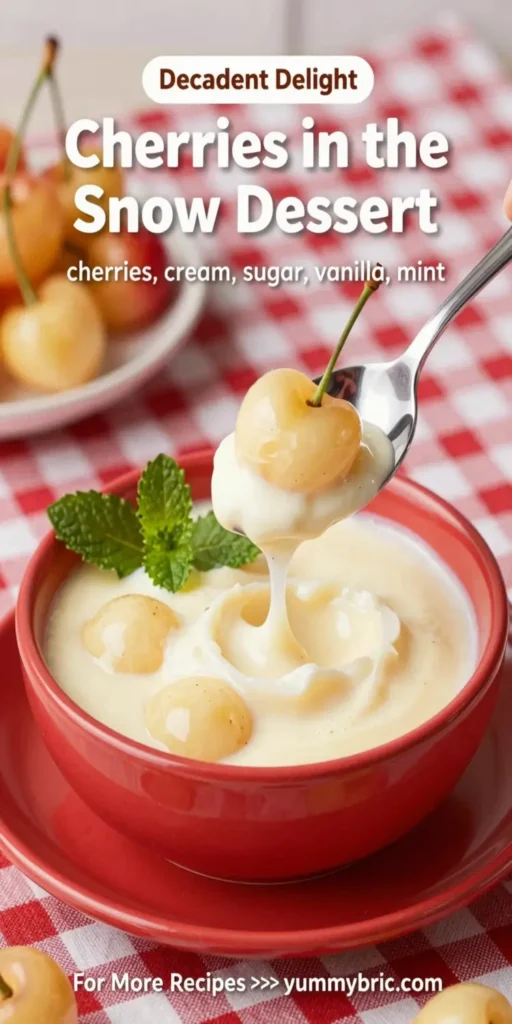 Cherries in the Snow Dessert