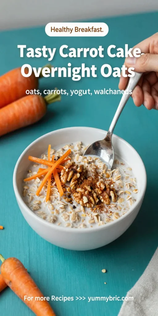 Tasty Carrot Cake Overnight Oats