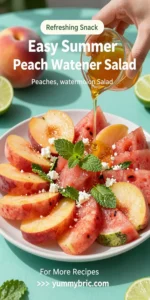 Easy Summer Peach Watermelon Salad