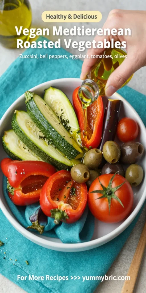 Vegan Mediterranean Roasted Vegetables Bowl