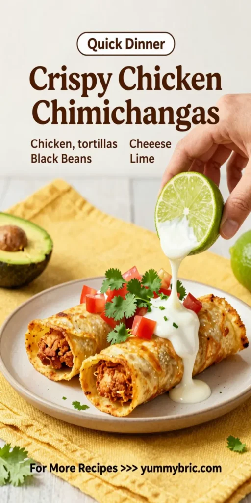 Crispy Chicken Chimichangas