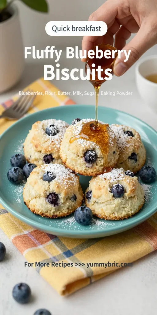 Fluffy Blueberry Biscuits