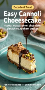 Easy Cannoli Cheesecake