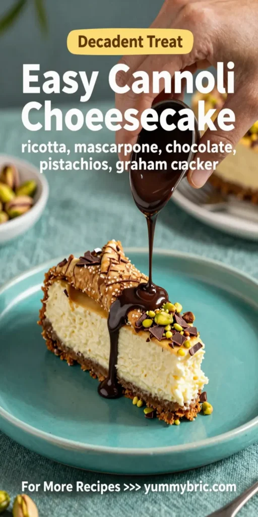 Easy Cannoli Cheesecake