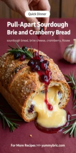 Pull-Apart Sourdough Brie and Cranberry Bread