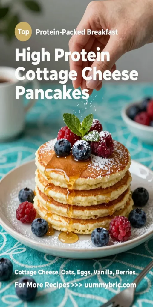 High Protein Cottage Cheese Pancakes