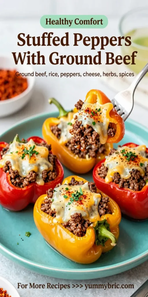 Stuffed Peppers With Ground Beef