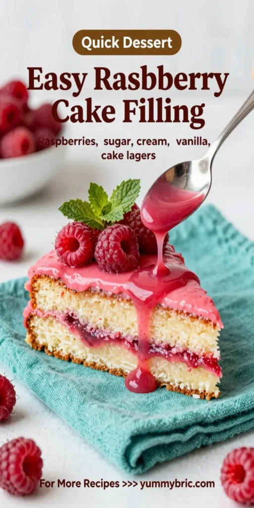Easy Raspberry Cake Filling
