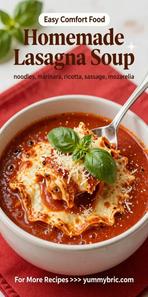 Homemade Lasagna Soup