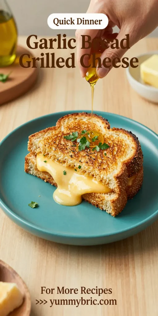 Garlic Bread Grilled Cheese
