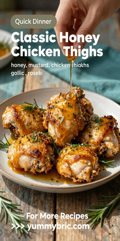 Classic Honey Mustard Chicken Thighs