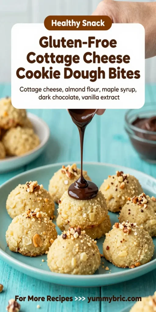 Gluten-Free Cottage Cheese Cookie Dough Bites