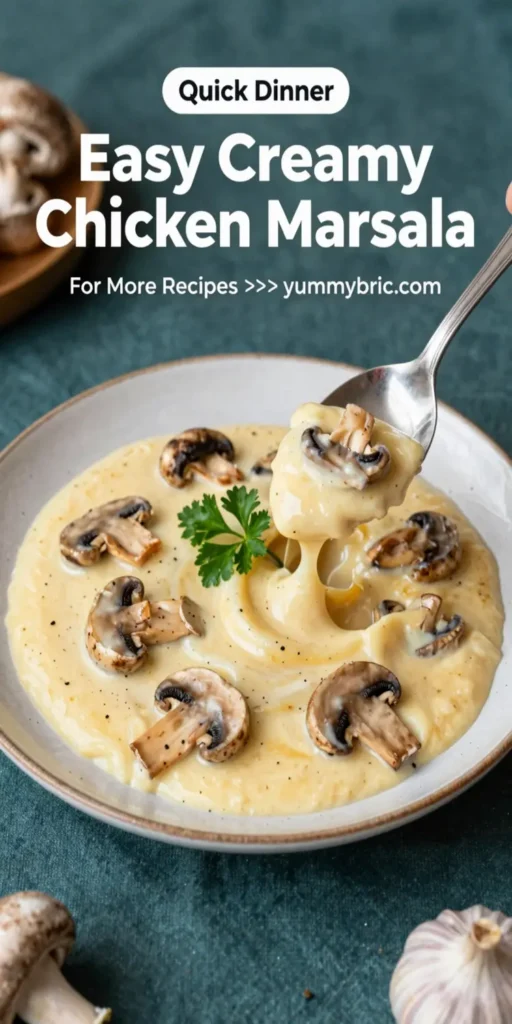 Easy Creamy Chicken Marsala