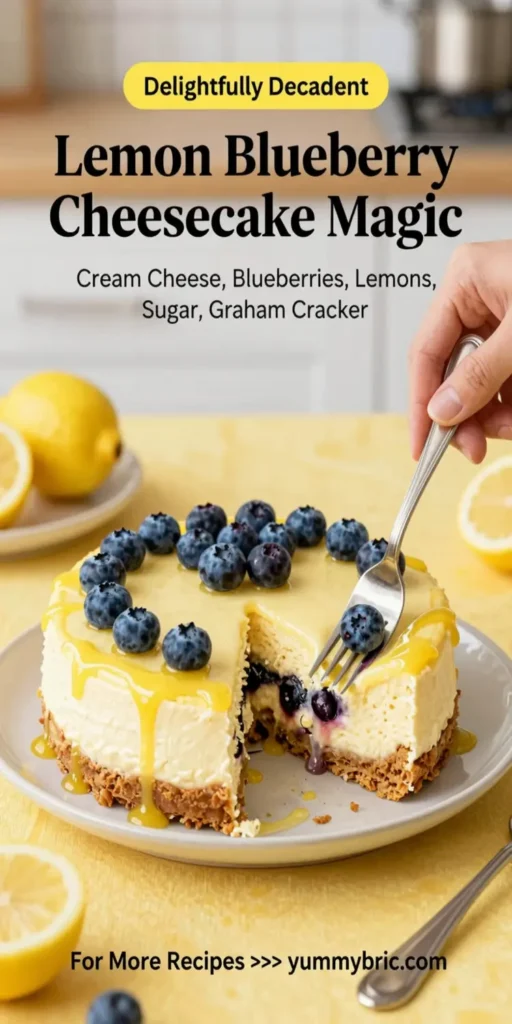 Lemon Blueberry Cheesecake Magic
