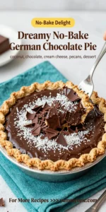 Dreamy No-Bake German Chocolate Pie