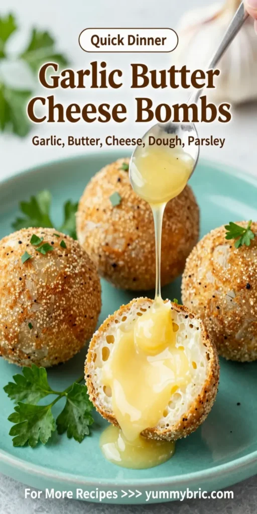 Garlic Butter Cheese Bombs