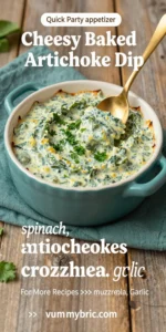Cheesy Baked Spinach Artichoke Dip