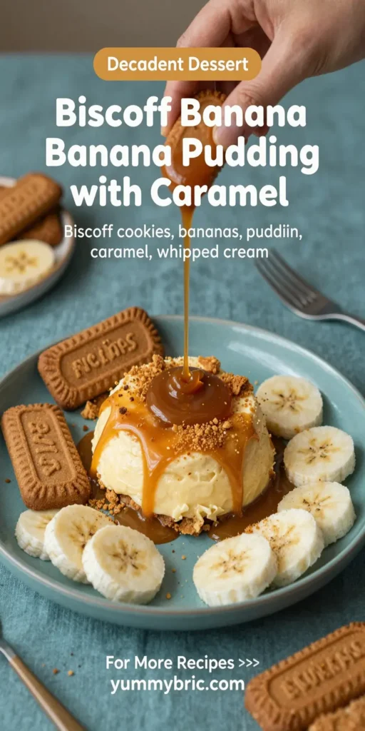 Biscoff Banana Pudding with Caramel